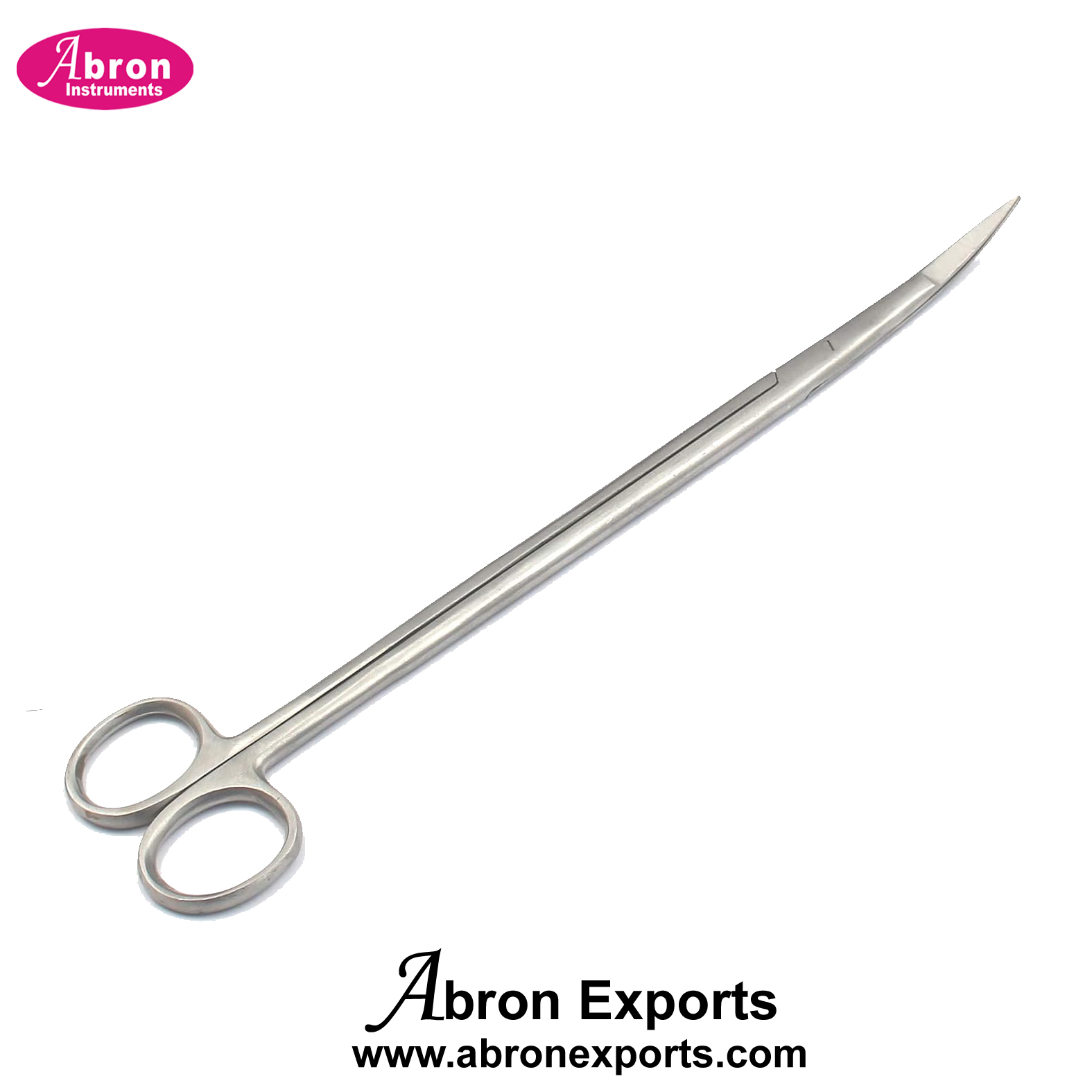 ENT Instrument Fish Kelly Scissors Curved 12inch Long Handle Sharp Surgical Medical 5pc Abron  ABM-1521ESC1